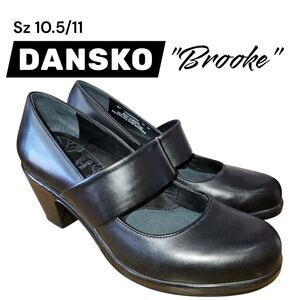 DANSKO BROOKE 10.5/11 Classic Black Maryjane Style Heel Whimsygoth Shoes Loafers